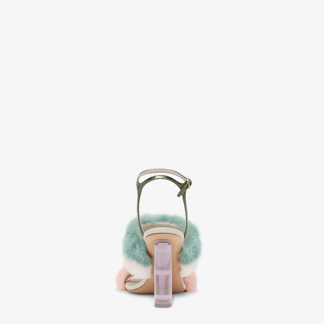 Fendi First Pink mink high-heeled sandals Pink - Image 3/4