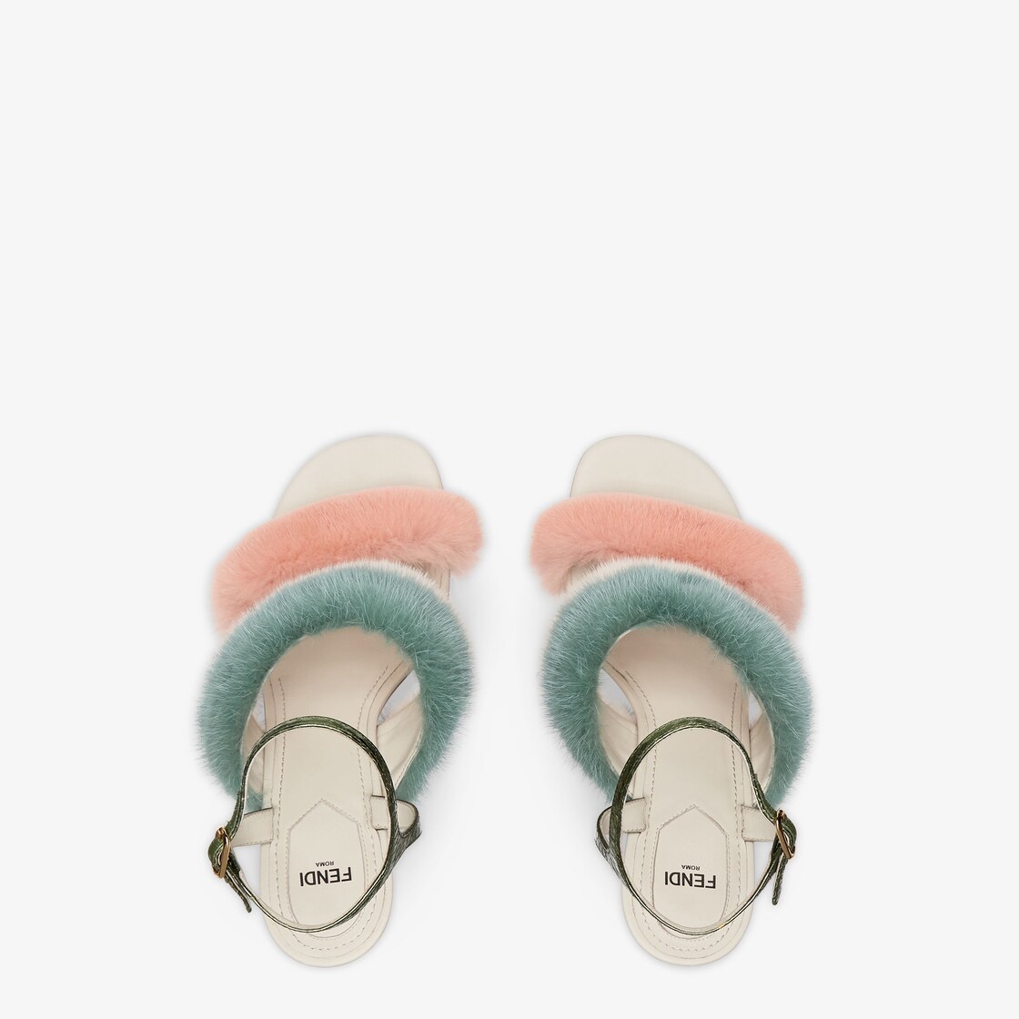 Fendi First Pink mink high-heeled sandals Pink - Image 4/4