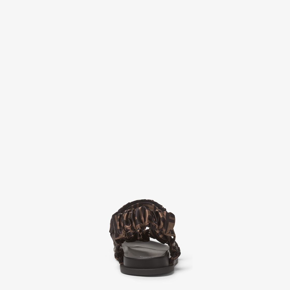 Fendi Feel Brown satin sandals Brown - Image 3/4