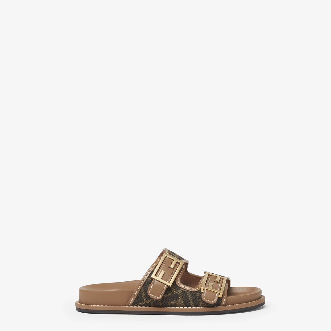 Fendi logo 2024 slide sandal