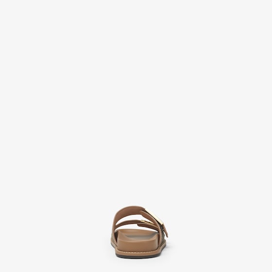 Fendi Double-band flat slides with FF Baguette decorative buckles | Thumbnail 3