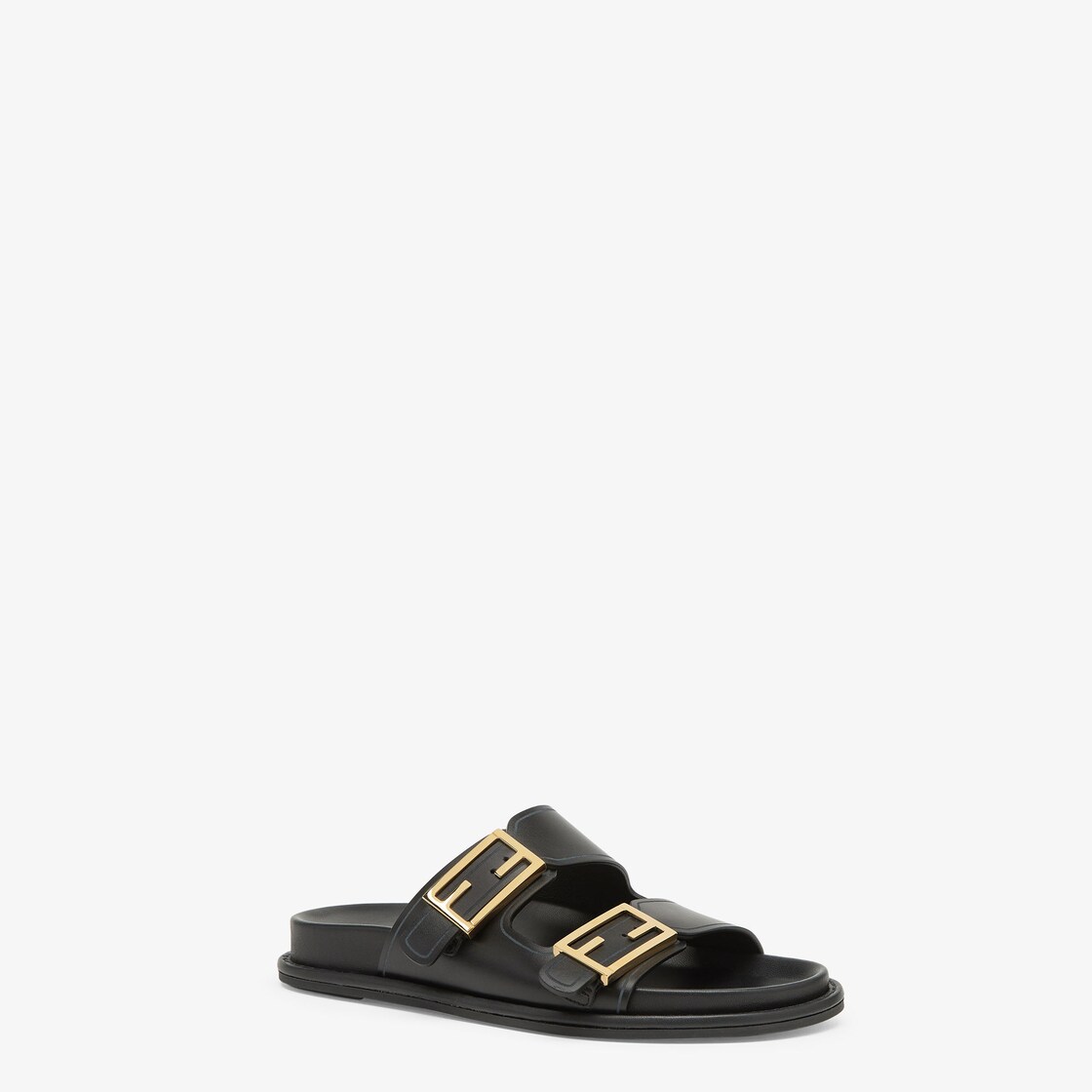 Black cheap fendi slides