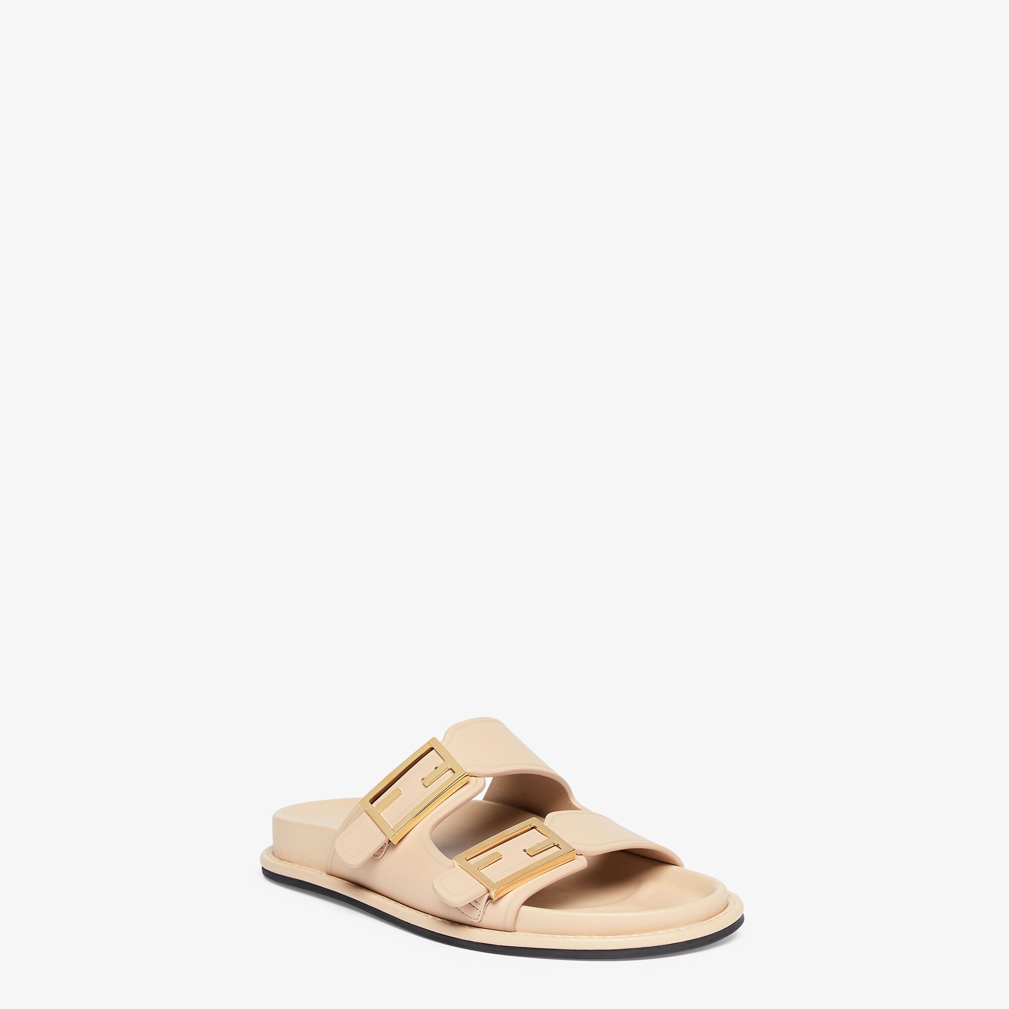VIP【関税送料無料】希少 CASADEI BEIGE LEATHER FLATS Flat leather sandals White For Women | Maje