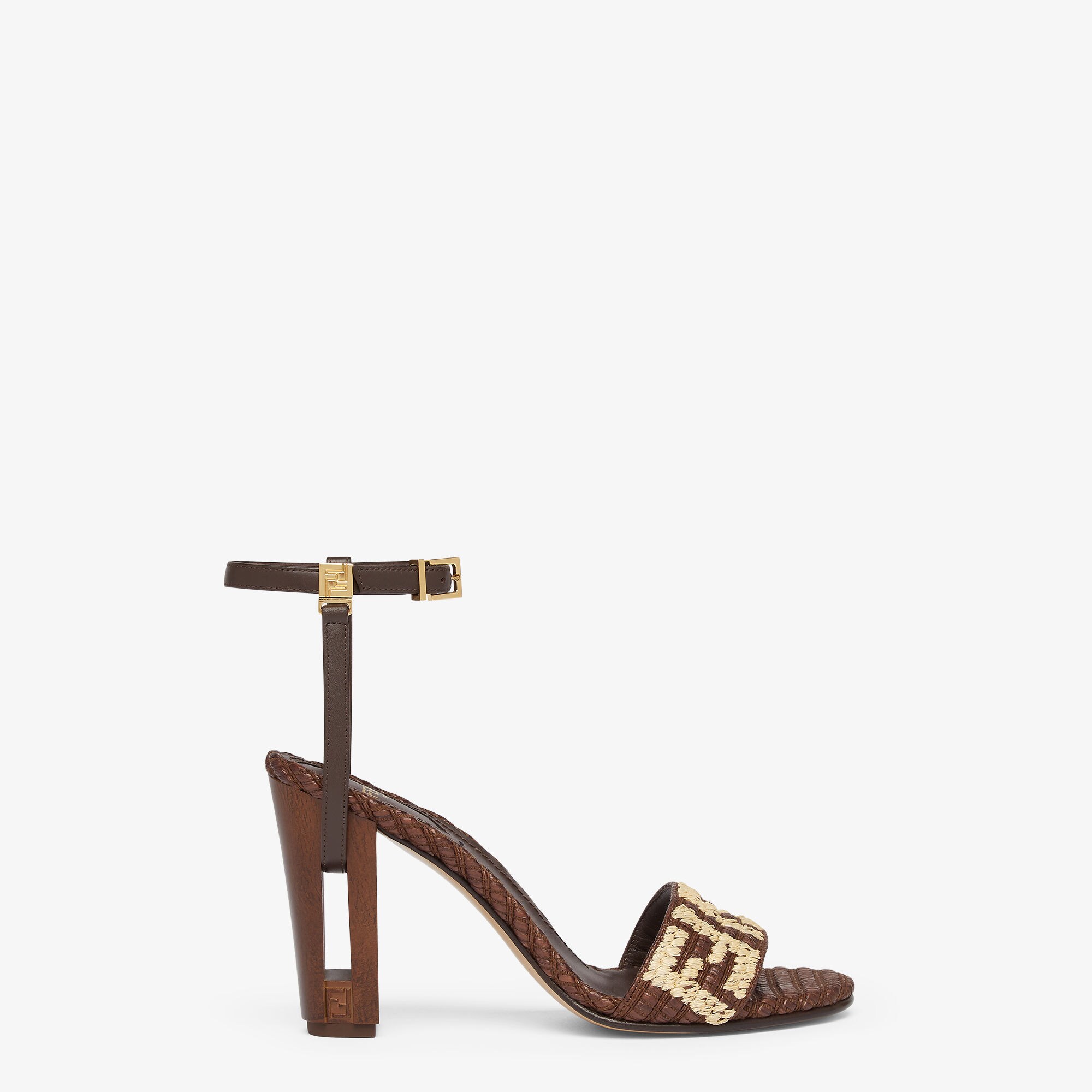 FENDI girls shops raised jewel sandals