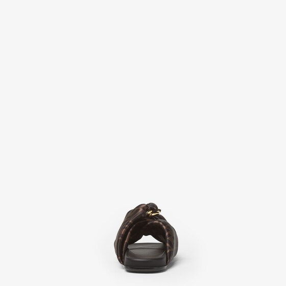 Fendi Padded double-band flat slides with decorative D-ring | Thumbnail 3