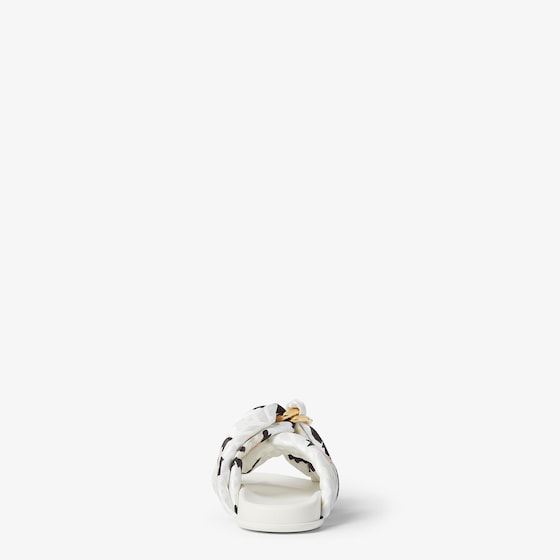 Fendi Padded double-band flat slides with decorative D-ring | Thumbnail 3