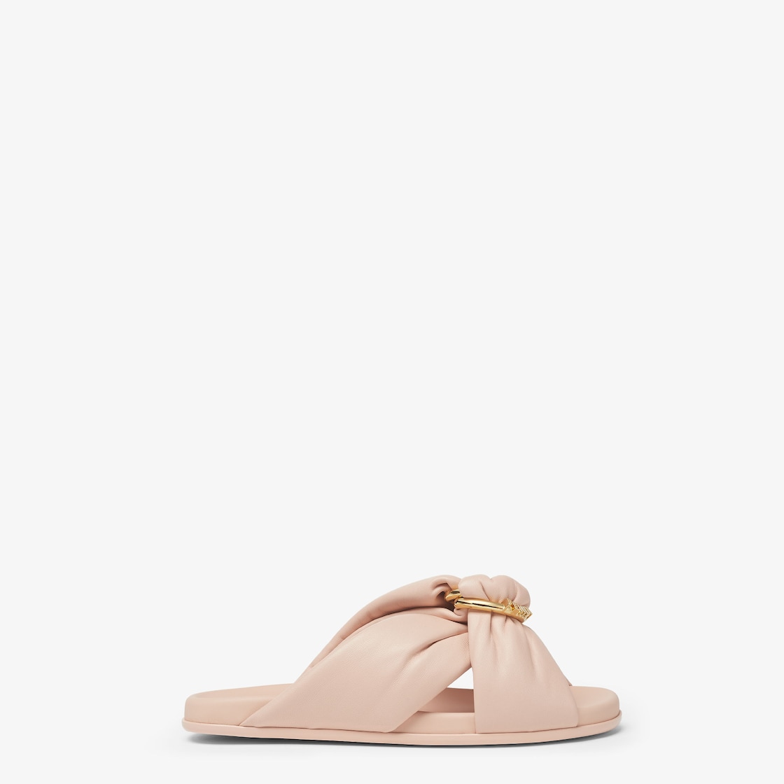 Fendi Feel Pink leather slides Pink - Image 1/5