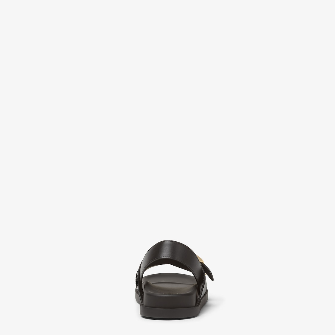 Fendi Feel Black leather slides Black - Image 4/6