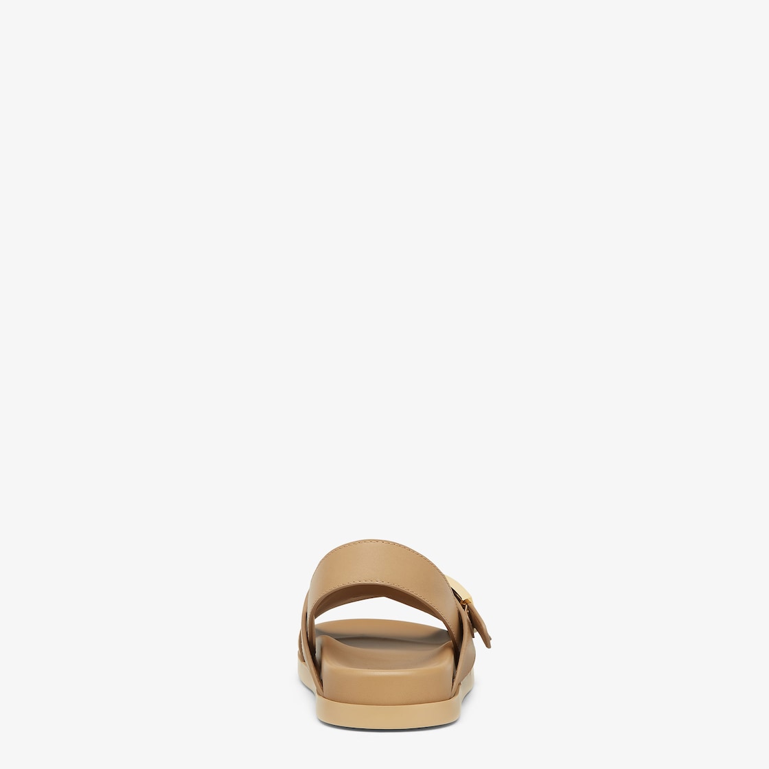 Fendi Feel Beige leather slides Beige - Image 4/6