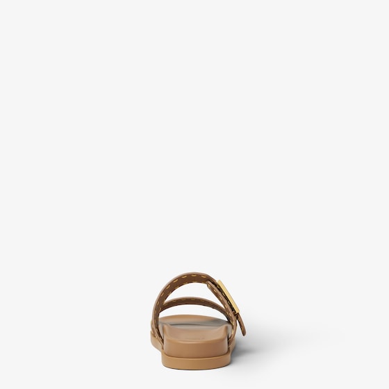 Fendi Double-band flat slides with FF Baguette decorative buckle | Thumbnail 3