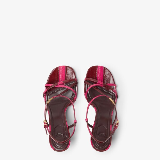 Fendi Strappy sandals with thin asymmetric straps that wrap | Thumbnail 4