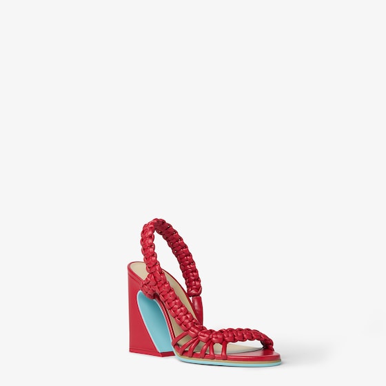 Fendi Asymmetric sandal with wide heel featuring the iconic Arco | Thumbnail 2
