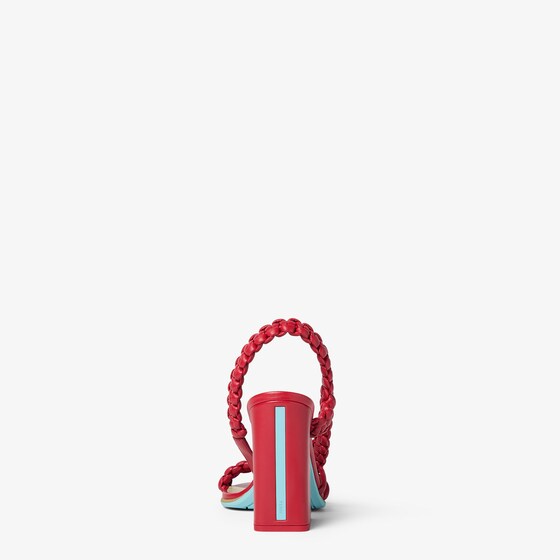 Fendi Asymmetric sandal with wide heel featuring the iconic Arco | Thumbnail 3