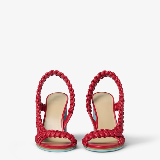 Fendi Asymmetric sandal with wide heel featuring the iconic Arco | Thumbnail 5