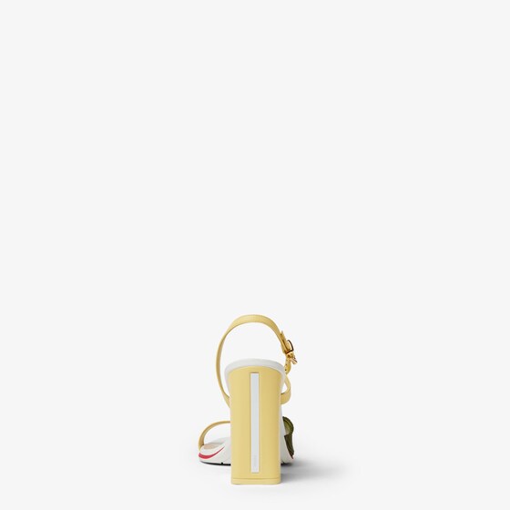 Fendi Asymmetric sandal with wide heel featuring the iconic Arco | Thumbnail 3