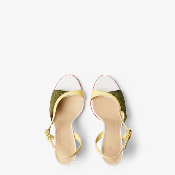 Fendi Asymmetric sandal with wide heel featuring the iconic Arco | Thumbnail 4