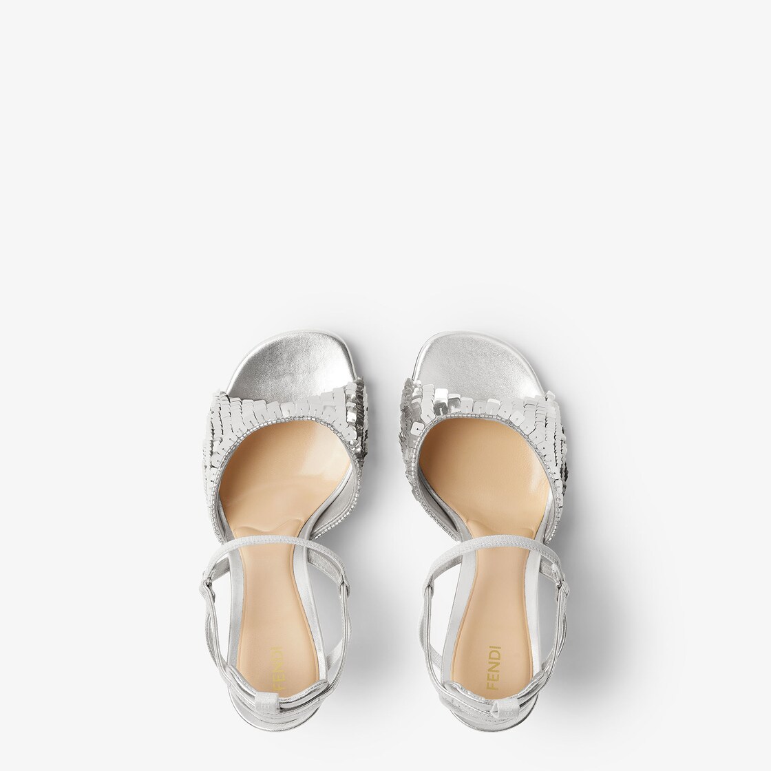 Very Colibrì Silver metallic nappa leather high-heeled sandals Silver - Image 4/4