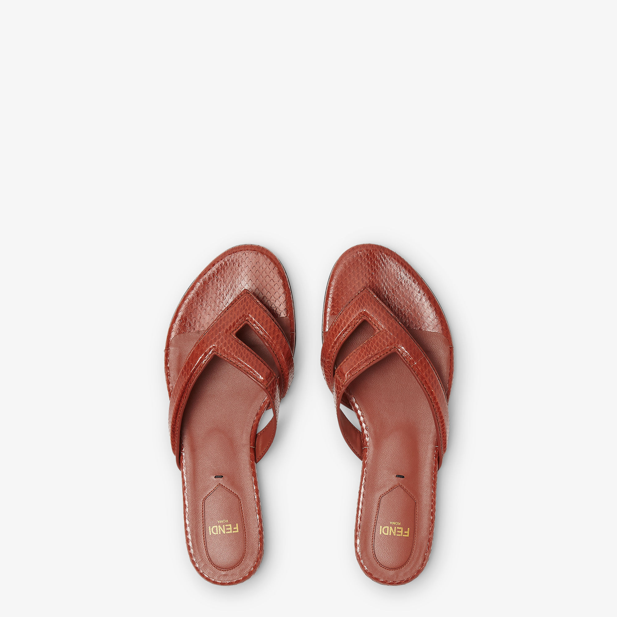 【FENDI】 フェンディ フラットシューズ 38 Fendi Fling - Brown | FENDI International