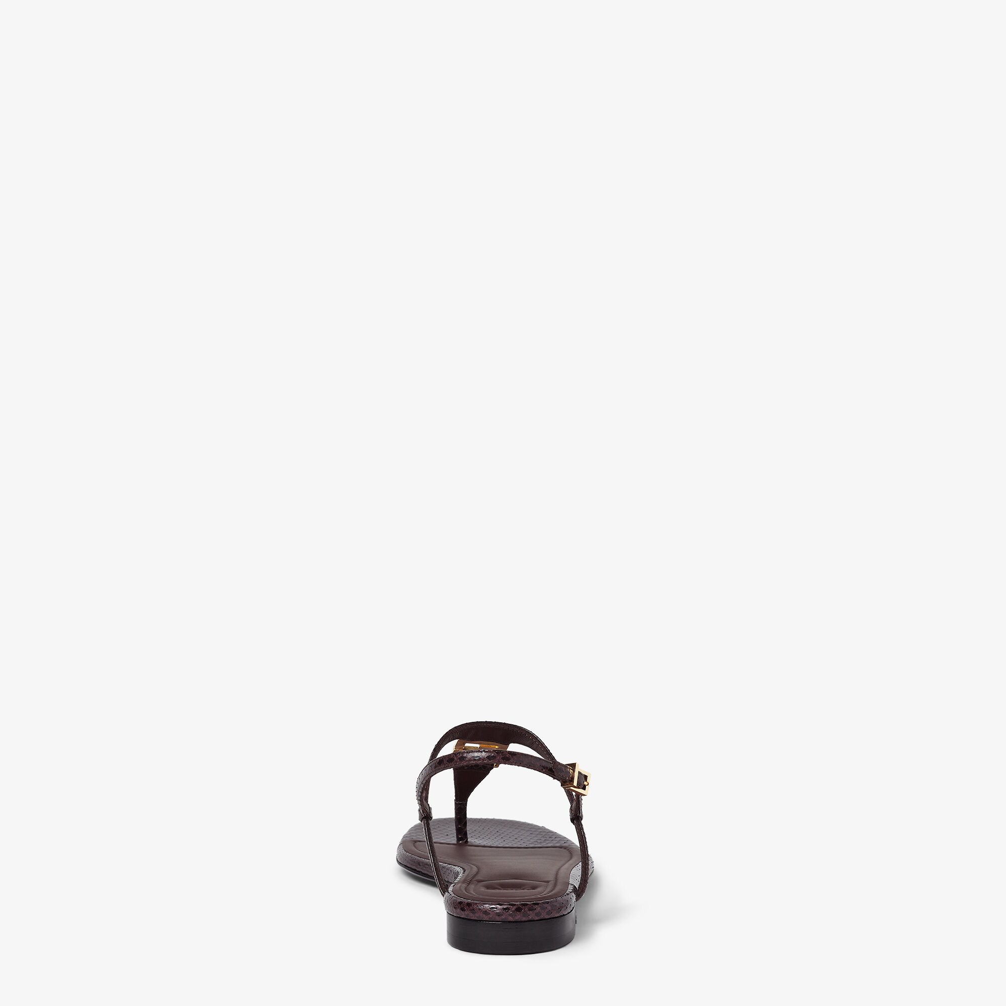 サンダル・ミュール FENDI FENDI FFOLD THONG SANDALS IN AYERS LEATHER FENDI - Fendi Ffold Ayers Thong Sandals – The Sale Sisters