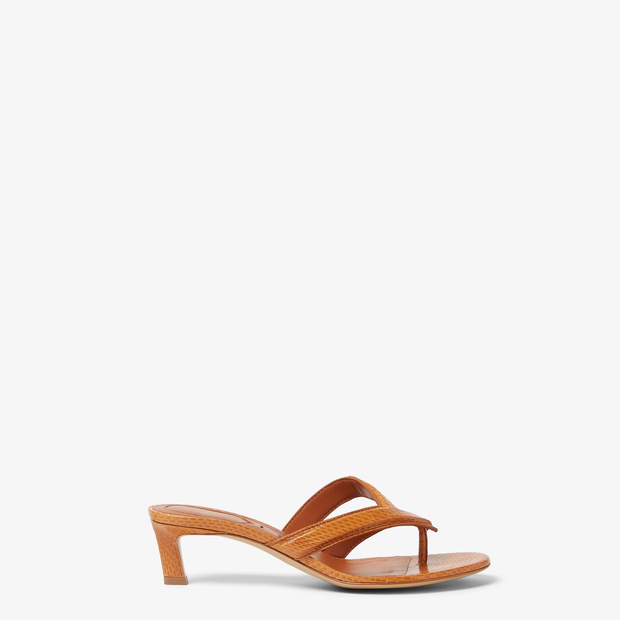 サンダル・ミュール Fendi Caramel Leather Thong Slippers Fendi Fendi Fling Thong Sandals | Saks Fifth Avenue