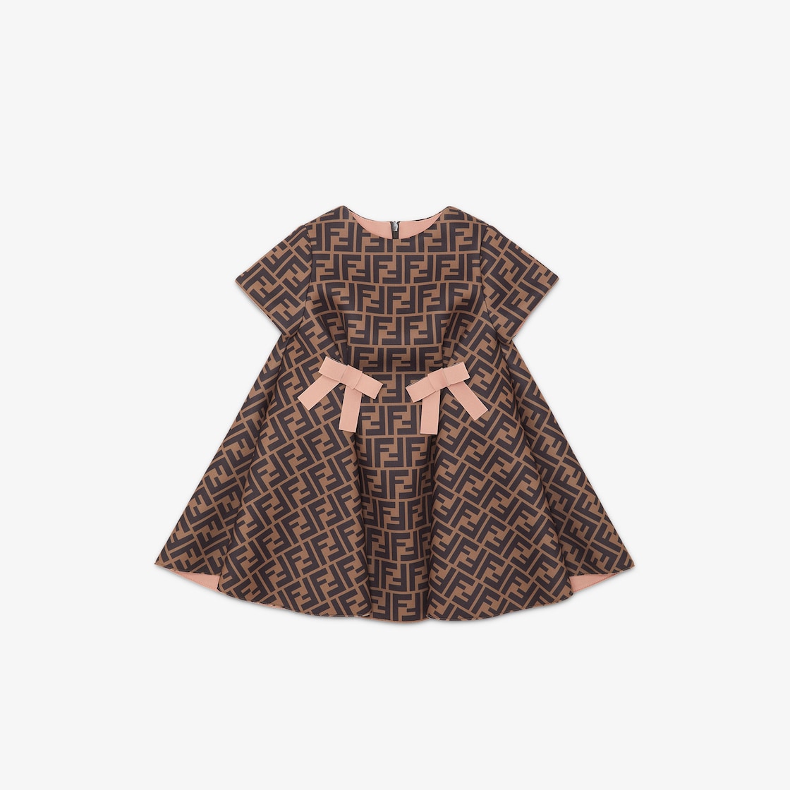 Fendi Baby Girls Beige FF Logo Dress