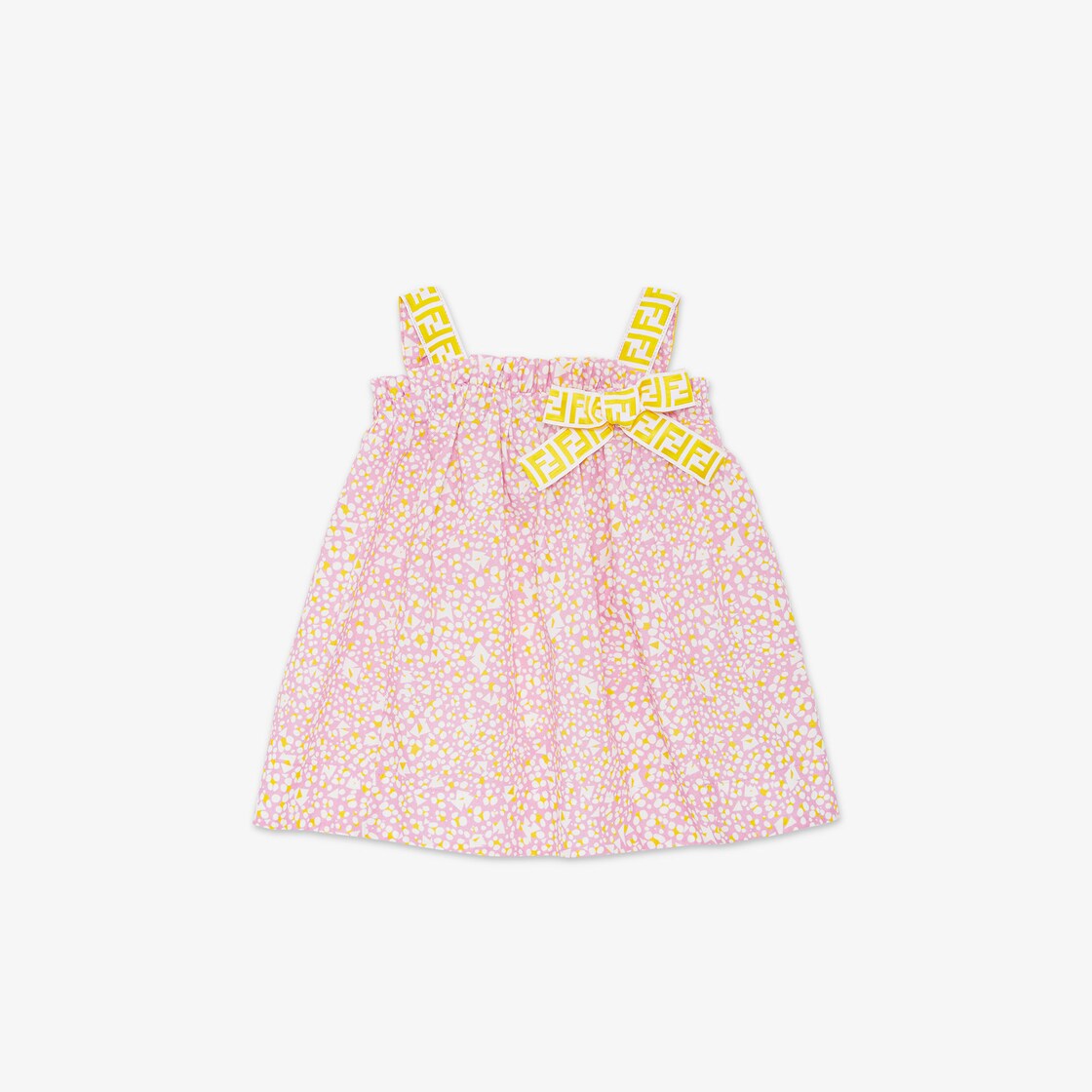 Fendi Baby Girls Beige FF Logo Dress | Junior Couture USA