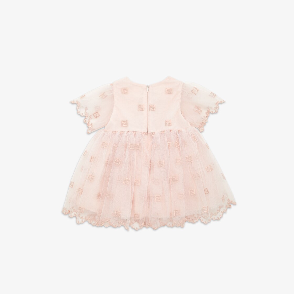 Fendi Baby Girls Pink Glitter Party Dress & Pink Leather Shoes