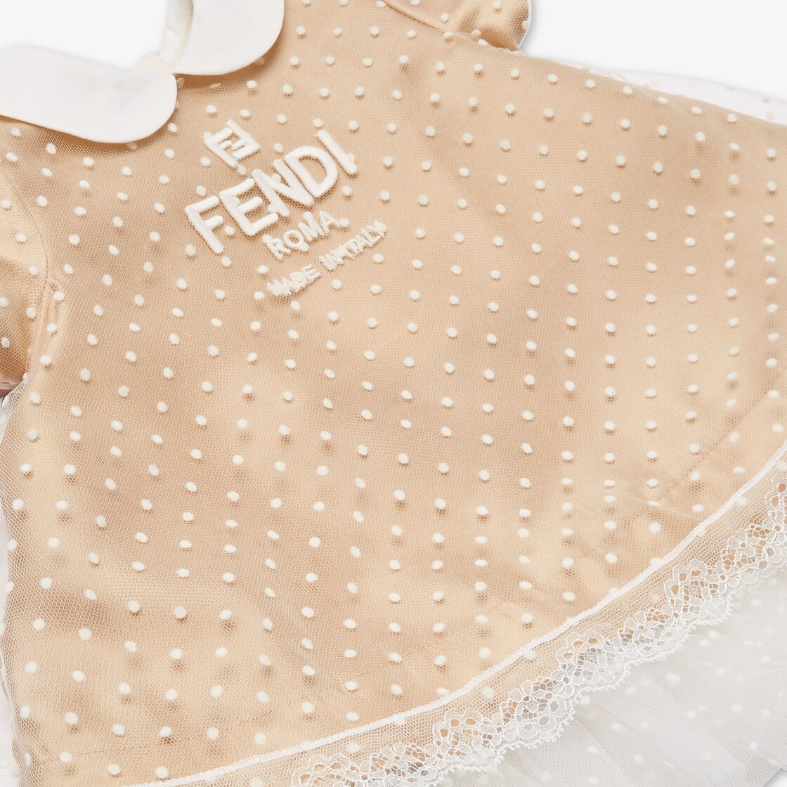 Baby Dress Fabric Beige - Image 3/3