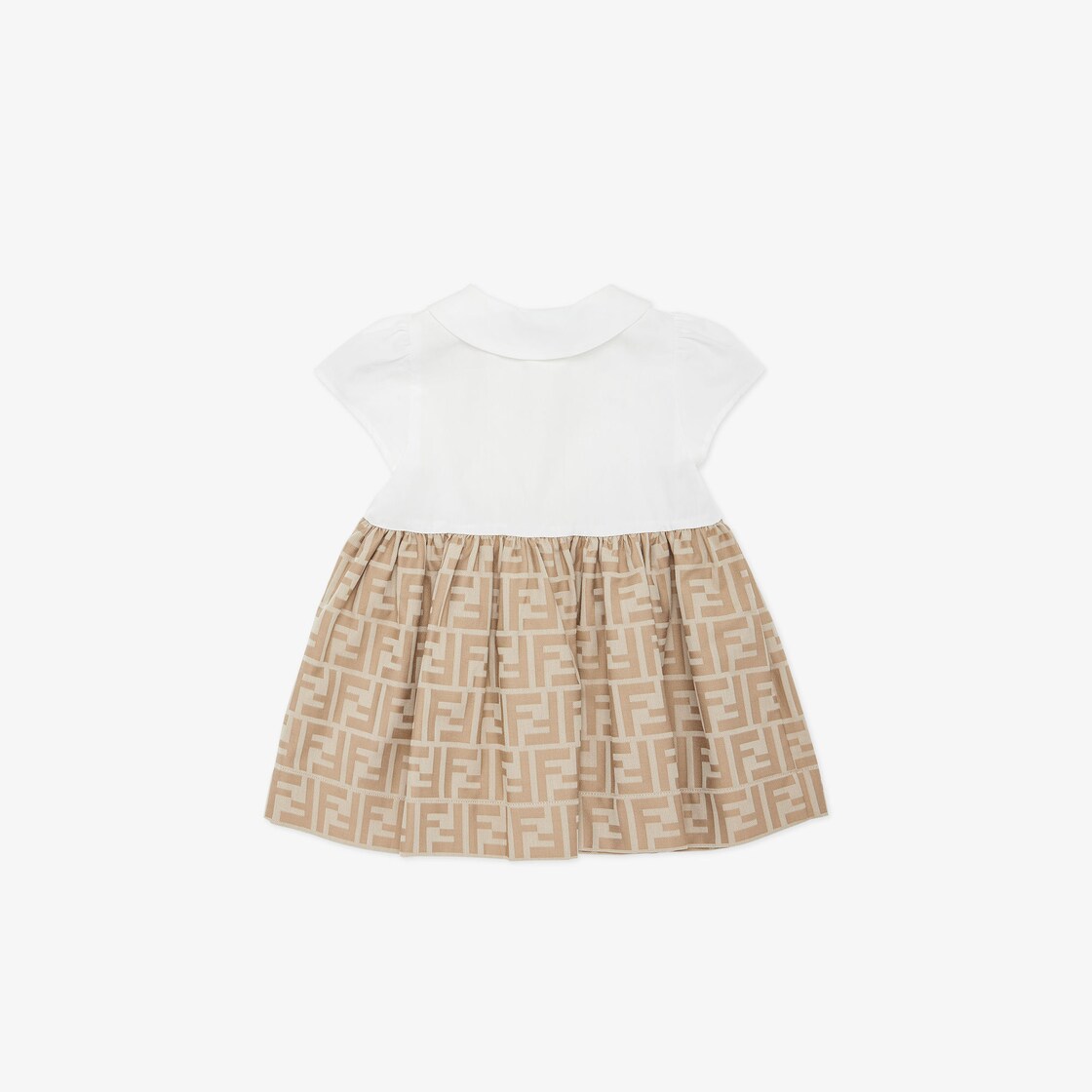 Baby DressBeige poplin baby dress