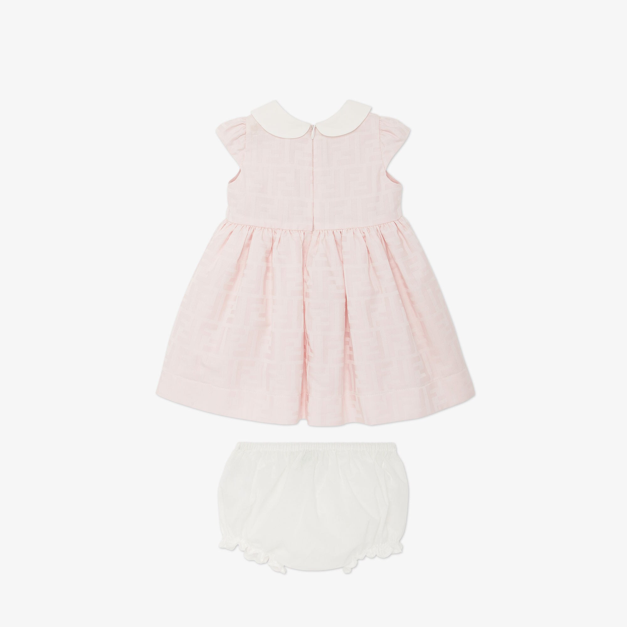 Baby Dress Cotton jacquard baby dress Fendi