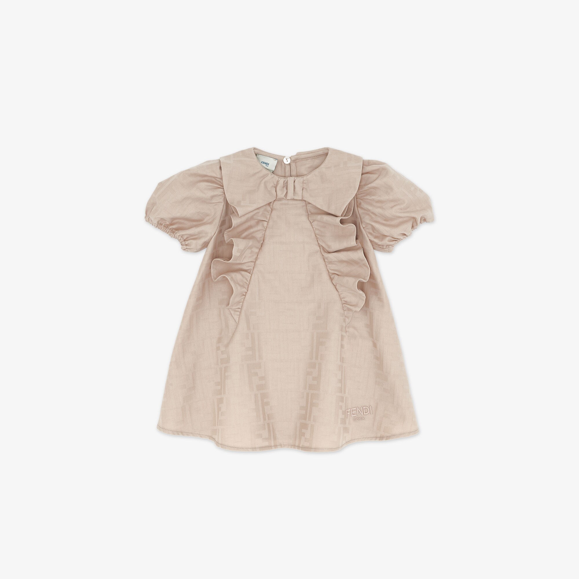 【FENDI】Beige pinstriped flannel dress 23815816_54387724_600.jpg