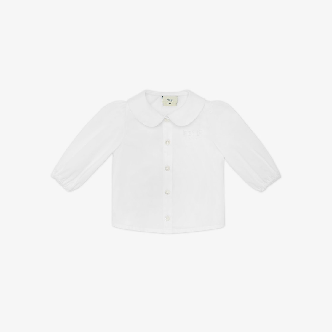 Baby Shirt Cotton White - Image 1/3