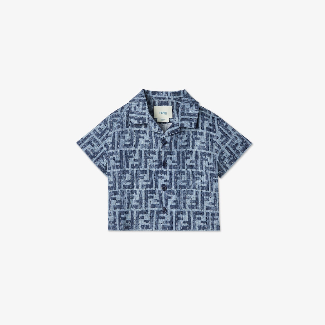 Baby shirt Linen Blue - Image 1/3