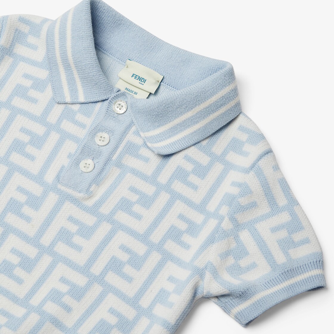 Jersey baby polo shirt Cotton Light blue - Image 3/3