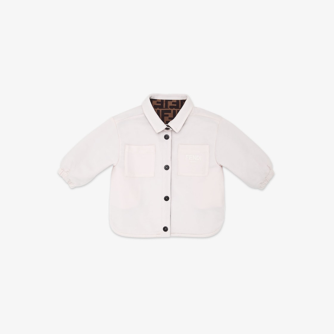 Melancholie rand Middeleeuws Baby Shirt Jacket Pink | Fendi