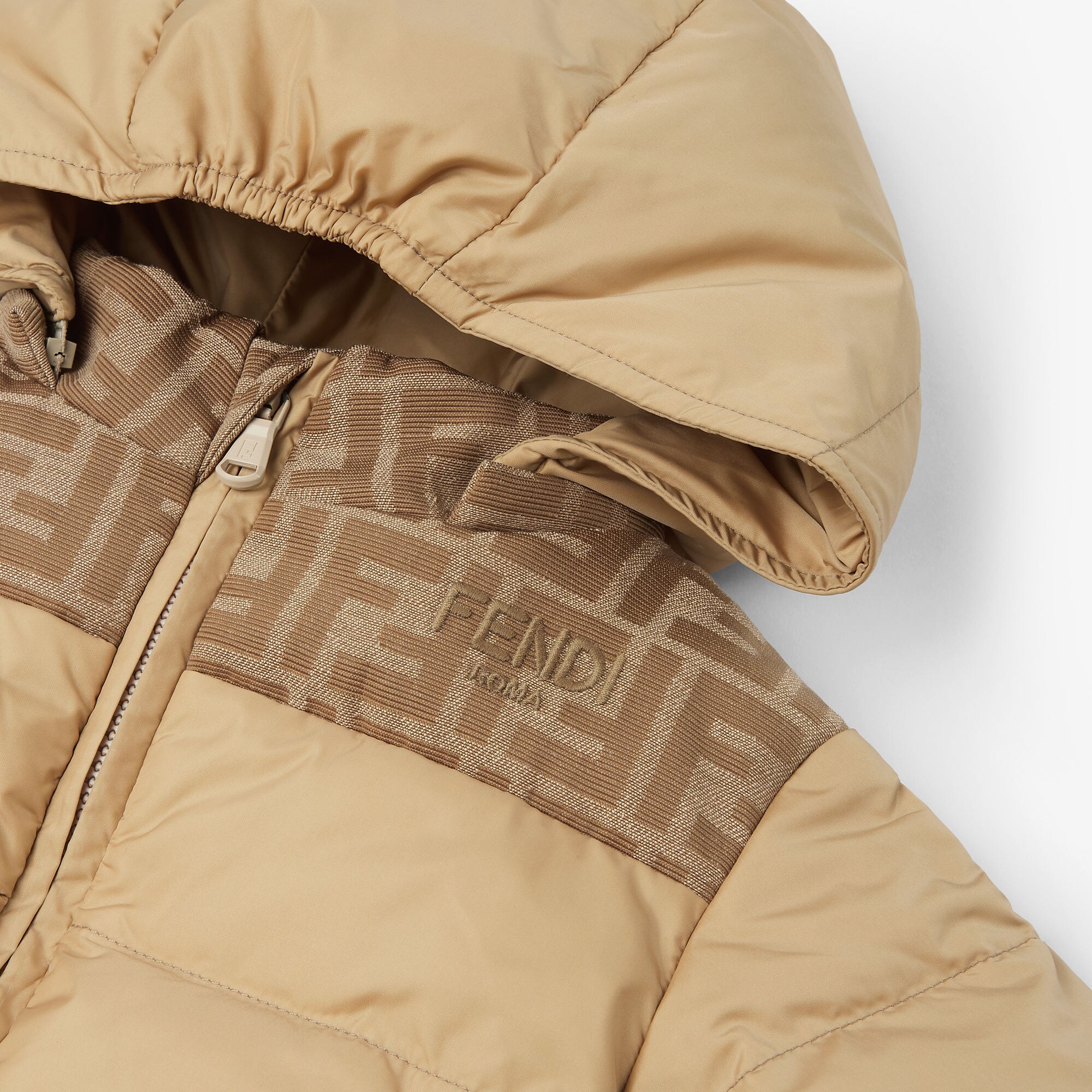 Baby down jacket - Beige | FENDI GB
