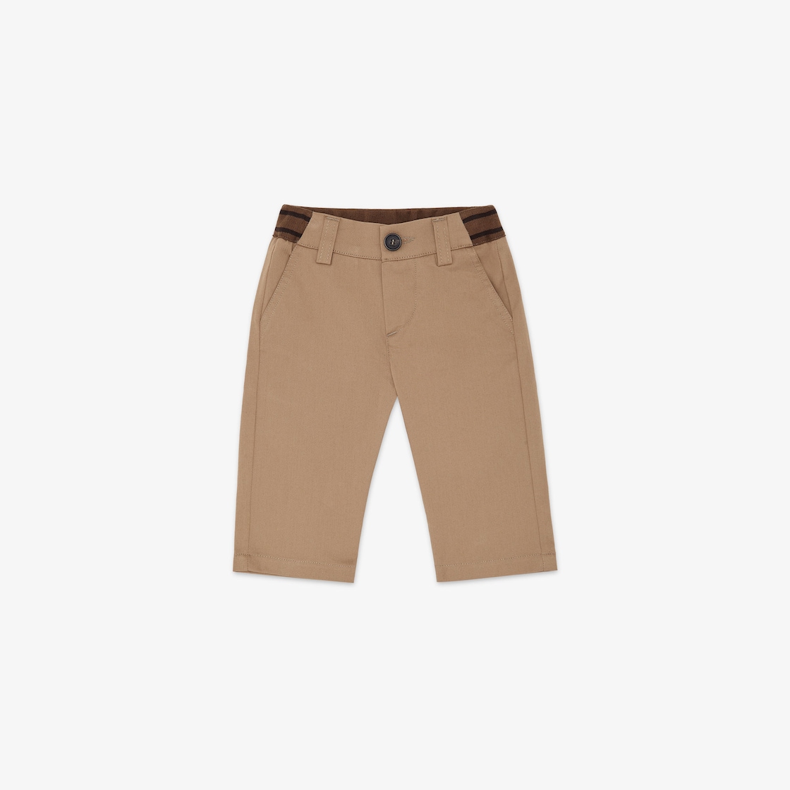 Boys FF Logo Trousers in Beige