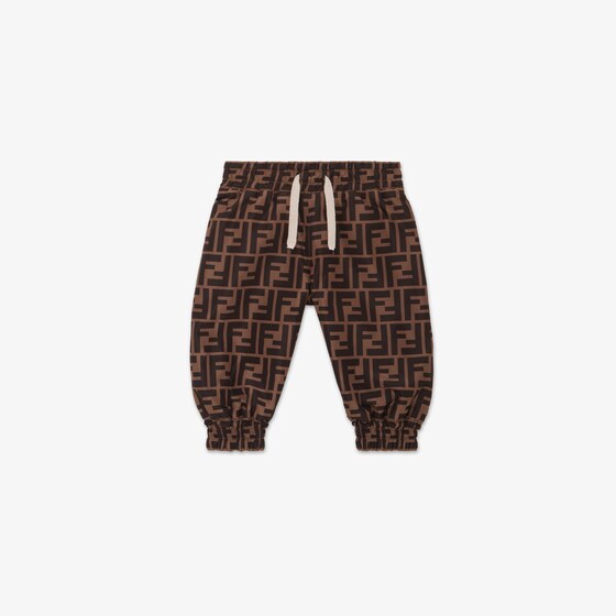 Fendi Reversible baby jogging trousers with drawstring at | Thumbnail 4