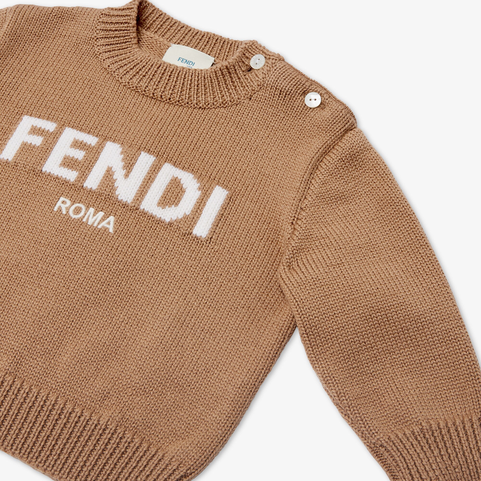 ベビー セーター - ベージュウール ベビー セーター | Fendi