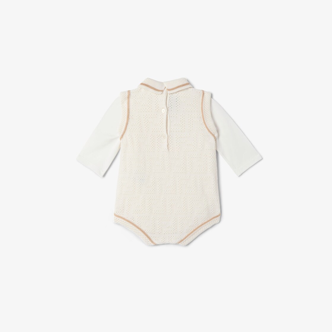 Knitted baby playsuit