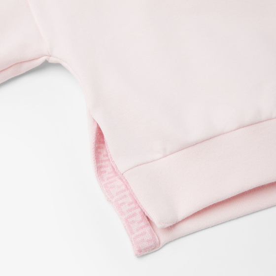 Fendi Pink crew neck baby sweatshirt, featuring side slits | Thumbnail 3