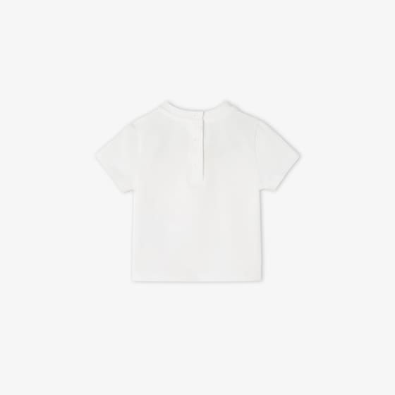 Fendi Baby T-shirt in white jersey with multicoloured | Thumbnail 2