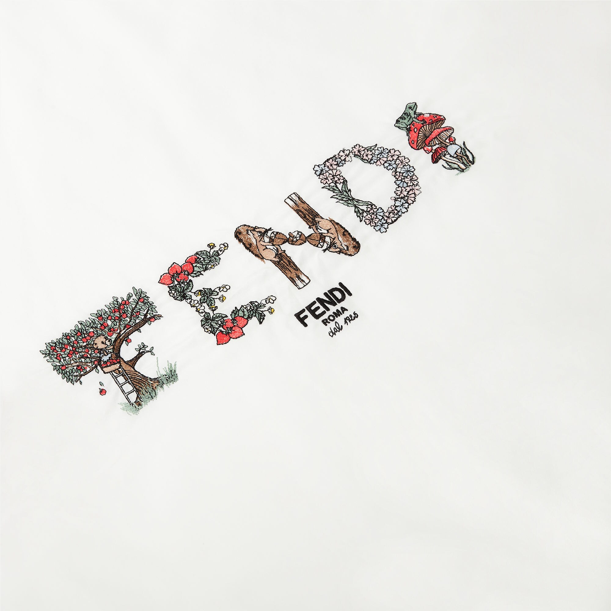 ベビー ブランケット コットン ホワイト | Fendi