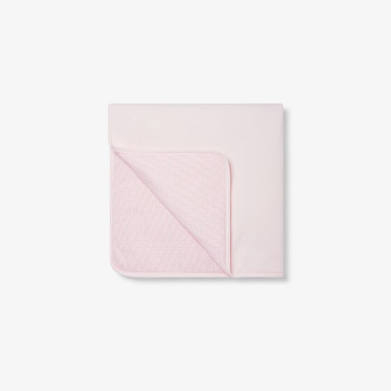 Fendi Baby blanket in pink jersey with tone-on-tone horse | Thumbnail 2