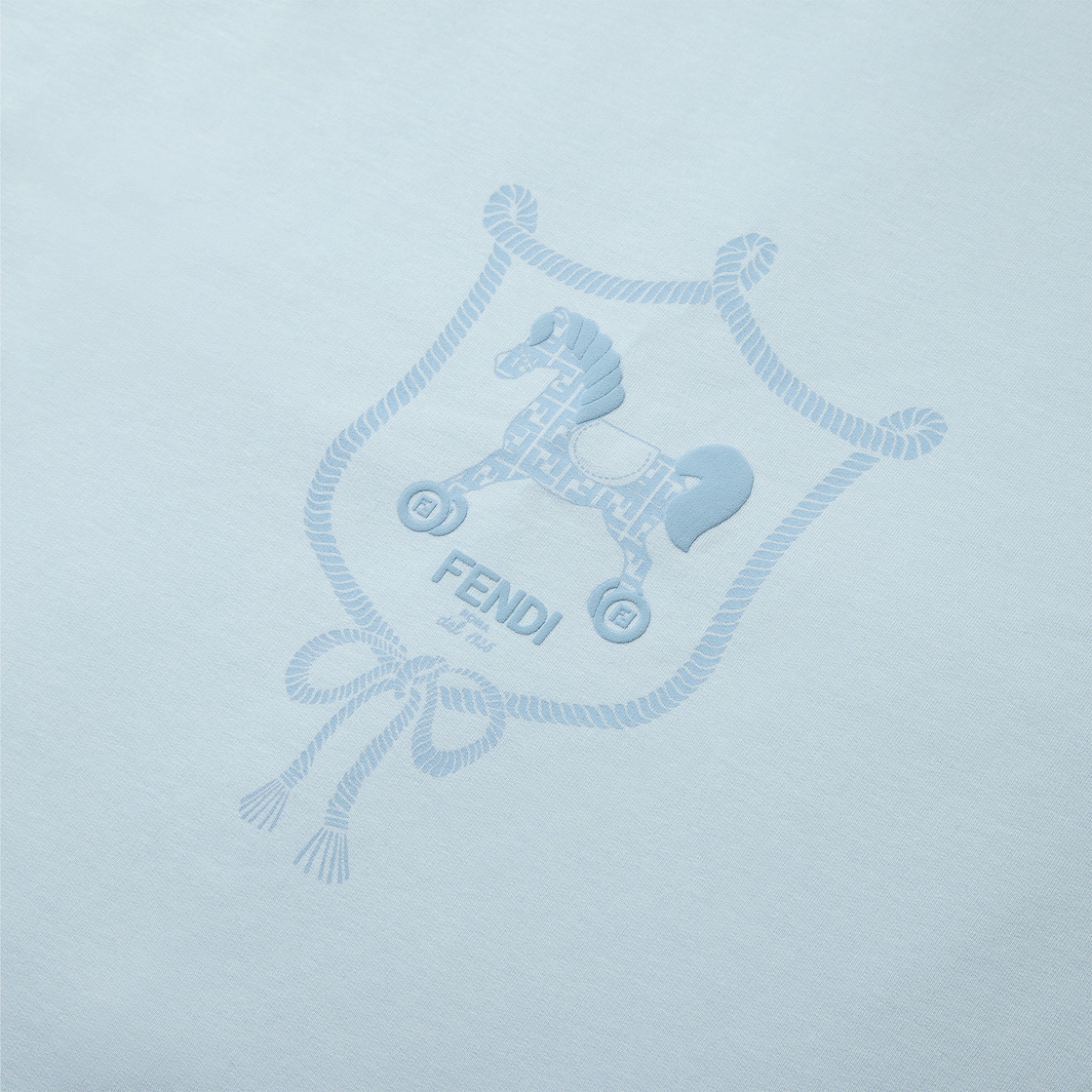 Baby blanket Cotton Light blue - Image 3/3