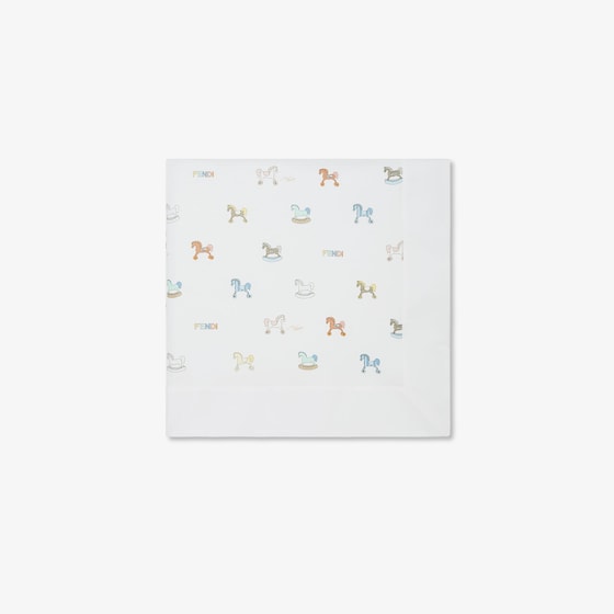 Fendi Baby Blanket In White
