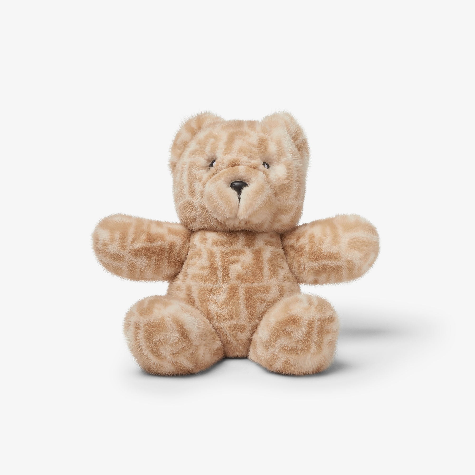 ベージュのファーテディベア スカーフ付き ミンクファー テディベア ファー ベージュ | Fendi