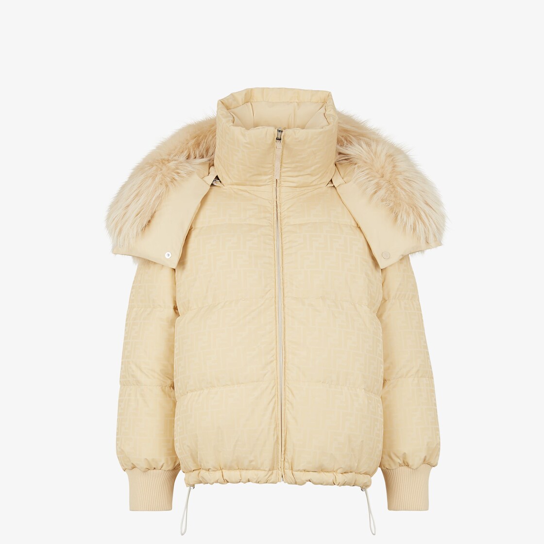 FENDI Reversible hooded printed padded down ski jacket