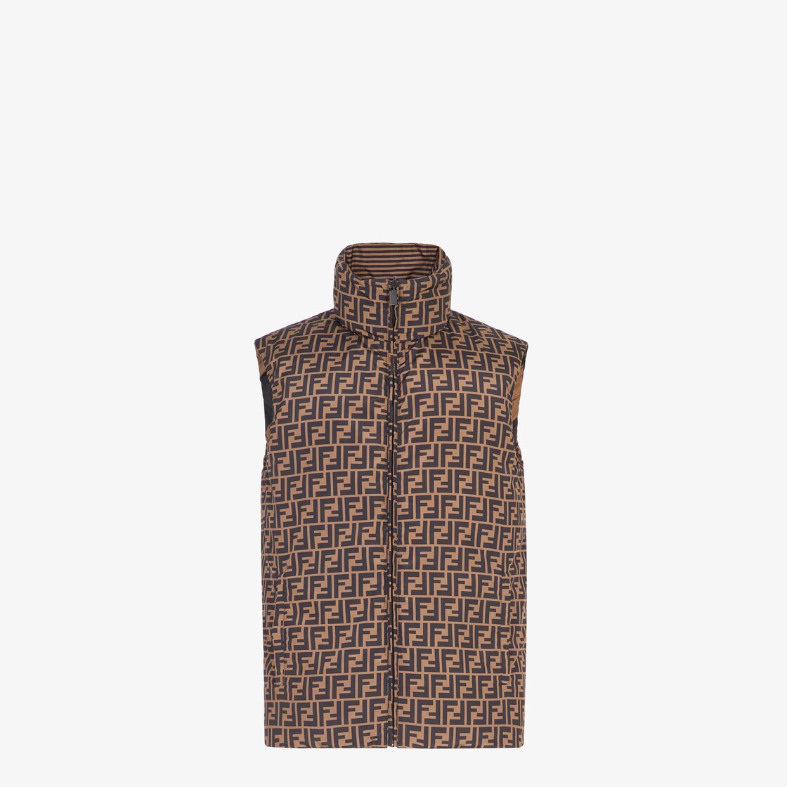 Gilet Brown nylon gilet Fendi