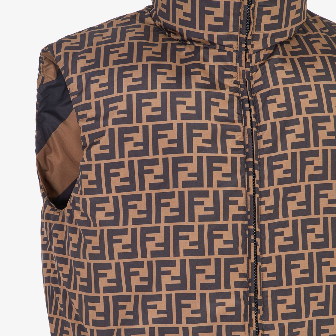 Gilet Fabric Brown Fendi